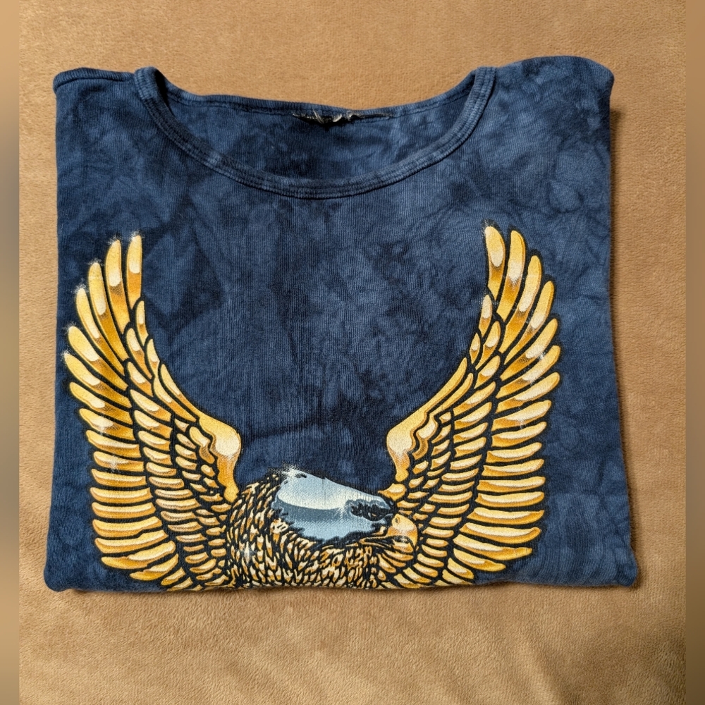 Authentic Vintage Harley-Davidson® Ladies Navy Long Sleeve - Picture 7 of 7